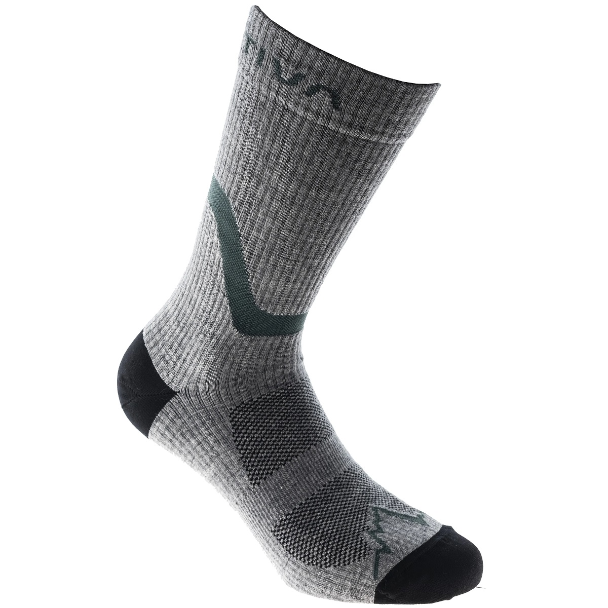 Calzini Bassi Da Trekking Donna Hilly – Grigio/verde Lime/nero, Taglia M – Leggeri, Antiscivolo, Con Protezioni Caviglie