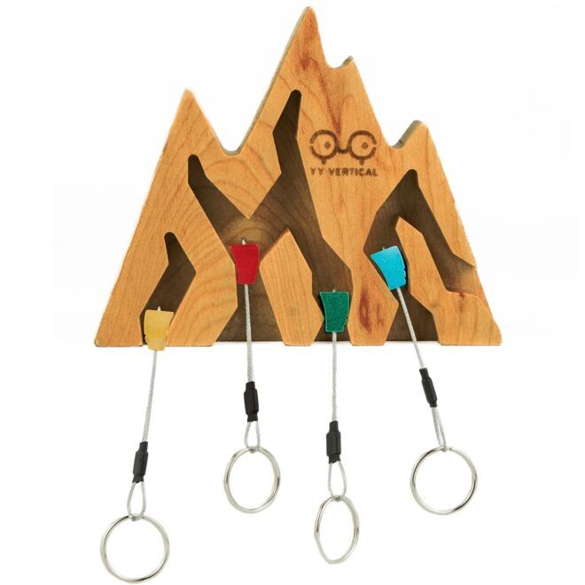 YY Vertical Mountain Key Holder portachiavi con dadi d'arrampicata