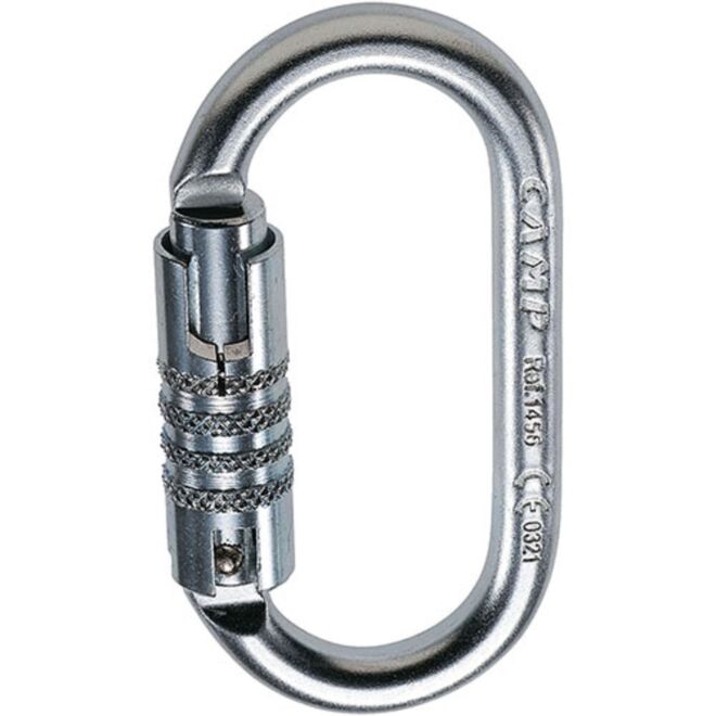 CAMP Oval Pro 3Lock moschettone triplo movimento per lavori in quota