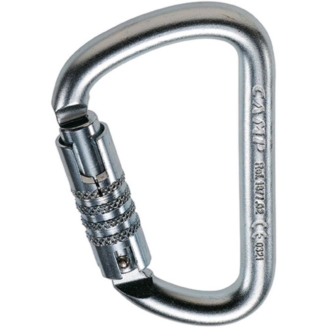 CAMP D Pro 3Lock moschettone triplo movimento per lavori in quota