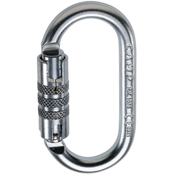 CAMP Oval Pro 2Lock moschettone doppio movimento per lavori in quota