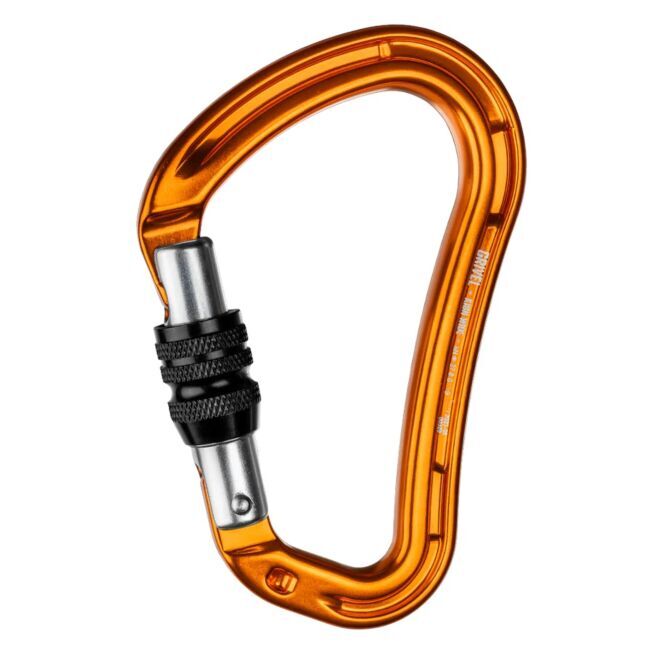 Grivel Wide K18N moschettone con chiusura a vite