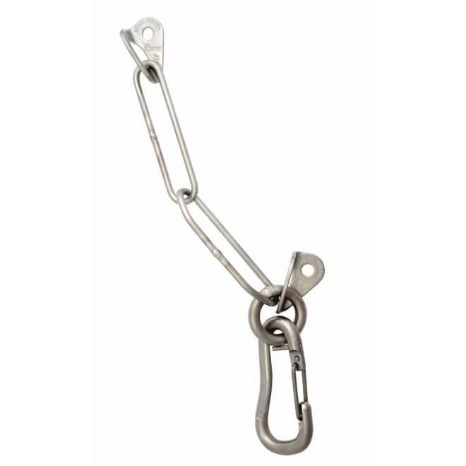 Raumer Gruppo Sosta inox 2 Rock Ø10 mm + 1 Catena + 1 Anello + 1 Moschettone 