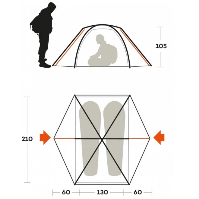 Ferrino Rift 2 tenda trekking