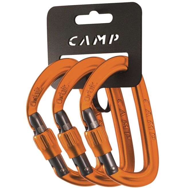 CAMP Orbit Lock 3 Pack moschettoni a ghiera arrampicata 