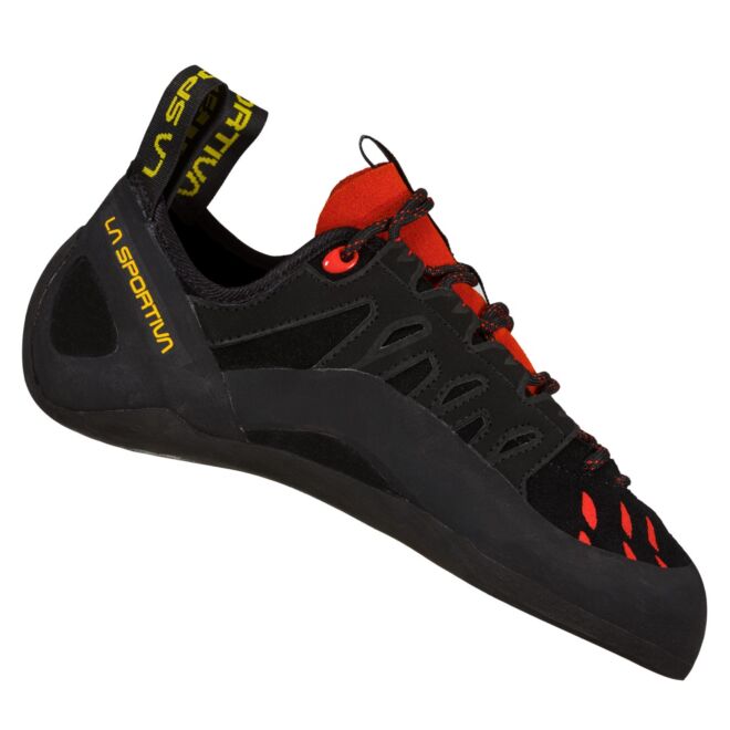 La Sportiva Tarantulace Black / Poppy scarpette arrampicata