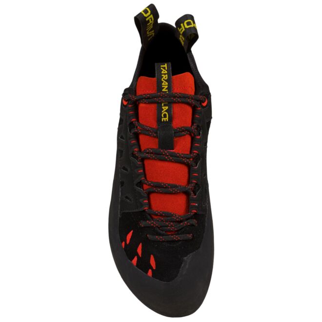 La Sportiva Tarantulace Black / Poppy scarpette arrampicata
