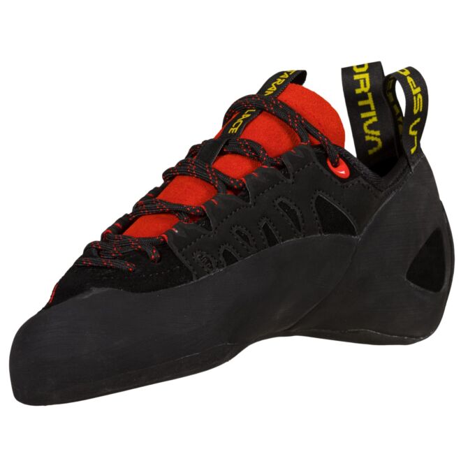 La Sportiva Tarantulace Black / Poppy scarpette arrampicata