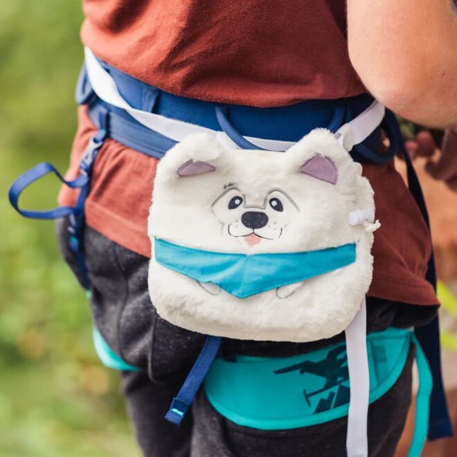 YY Vertical Samoyed Chalk Bag sacchetto portamagnesite