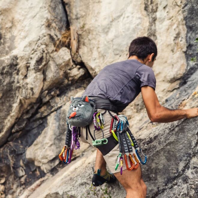 YY Vertical Cat Chalk Bag sacchetto portamagnesite