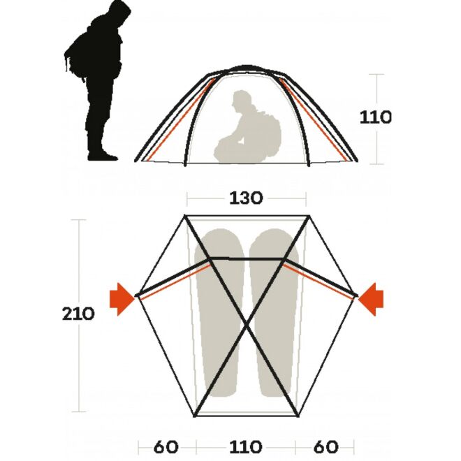Ferrino Force 2 tenda da trekking