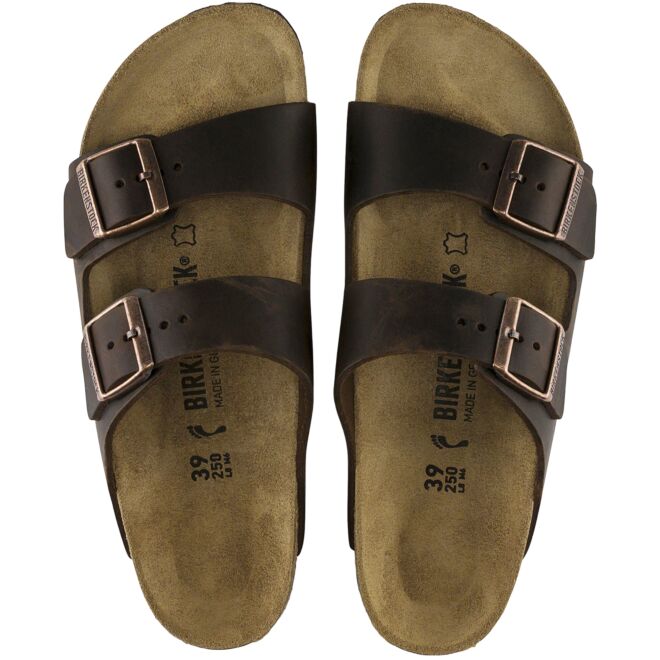 Birkenstock Arizona Natural Oiled Leather sandali