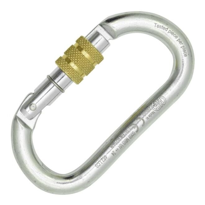 Kong Oval Steel Classic Screw Sleeve moschettone ovale speleo