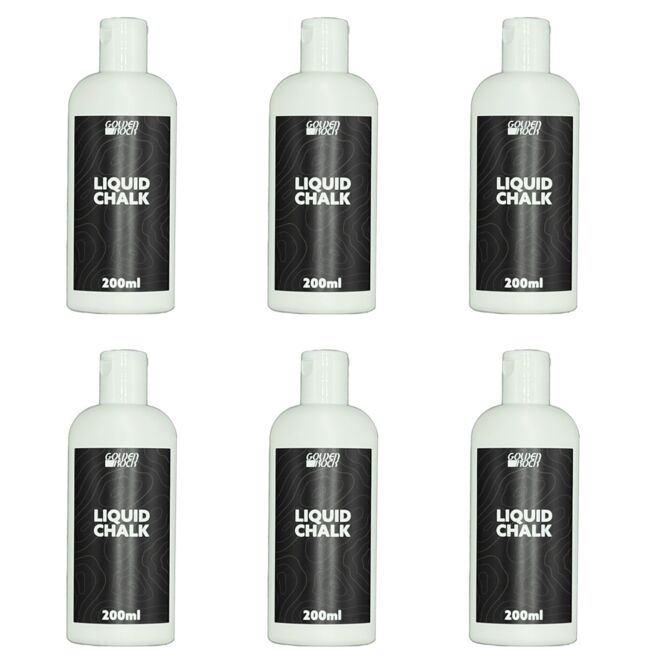 Golden Rock Liquid Chalk 200 ml magnesite liquida 6-pack