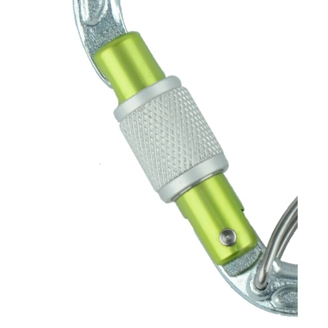 Edelrid HMS Bruce Steel Screw FG II moschettone a ghiera arrampicata