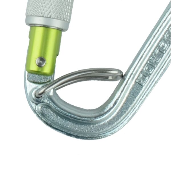 Edelrid HMS Bruce Steel Screw FG II moschettone a ghiera arrampicata