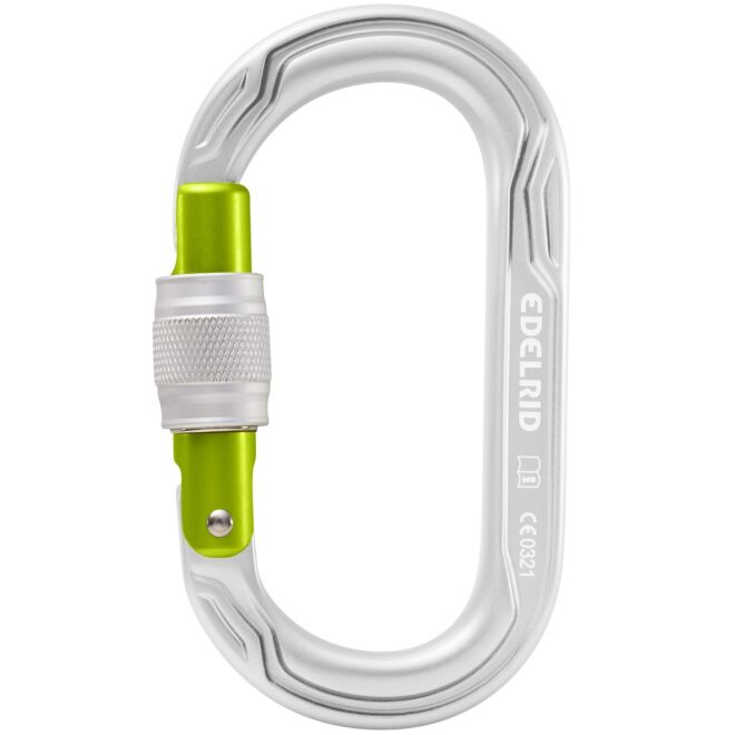 Edelrid Oval Power 2500 Screw II moschettone a ghiera arrampicata