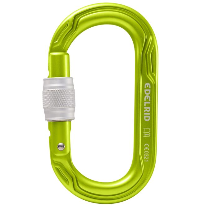 Edelrid Oval Power 2500 Screw II moschettone a ghiera arrampicata