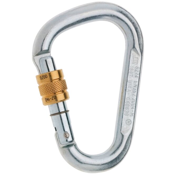 Edelrid Steel HMS Screw moschettone ghiera arrampicata