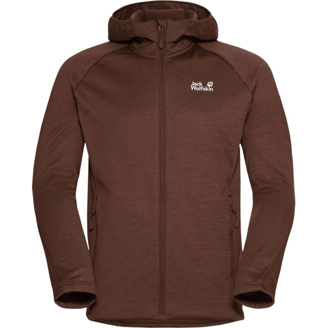 Jack Wolfskin Peak District Hooded Fz M pile uomo