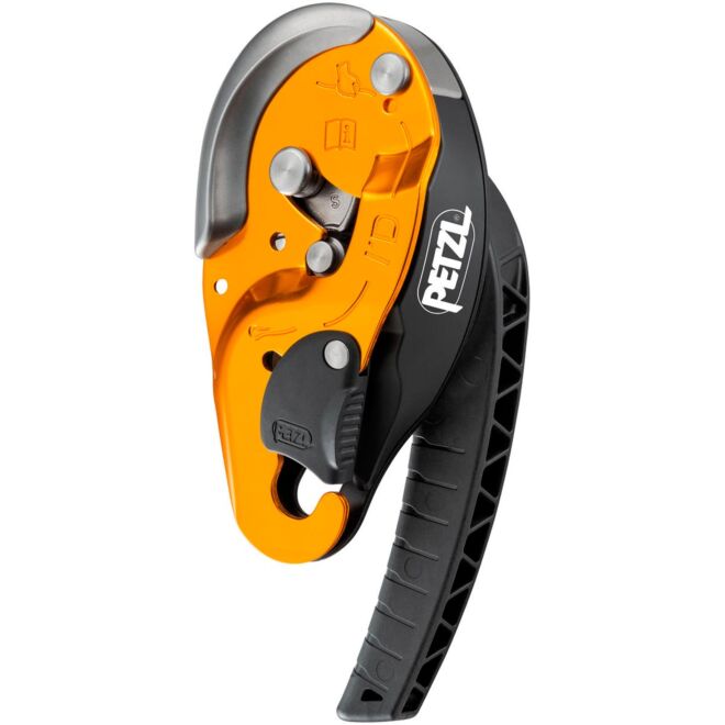 Petzl I'D S discensore autofrenante lavori in quota con funzione antipanico