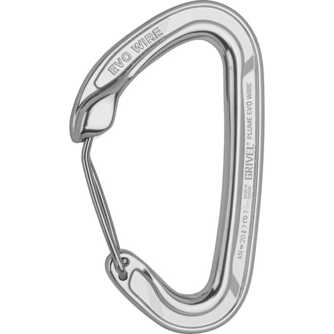 Grivel Standard Plume Evo Wire K3EW moschettone arrampicata