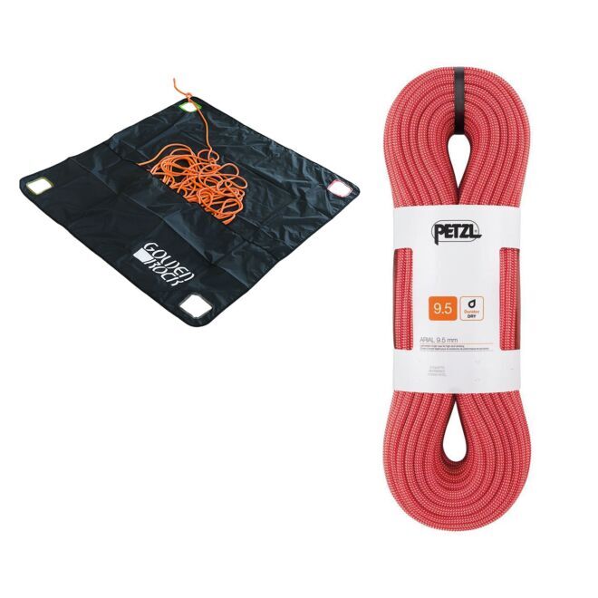 Oliunìd Kit Arial 9.5 mm + telo porta corda Golden Rock Rope Tarp