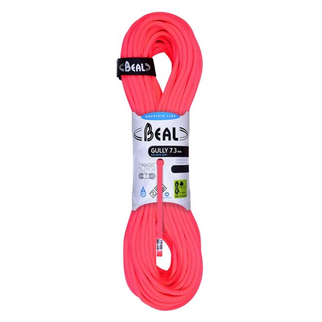 Beal Gully 7.3 mm Unicore Golden Dry mezza corda arrampicata