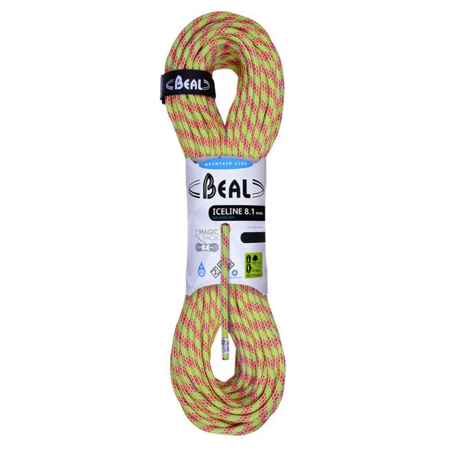 Beal Ice Line 8.1 mm Unicore Golden Dry mezza corda arrampicata