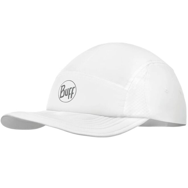 Buff 5 Panel Go Cap R-Solid White cappellino