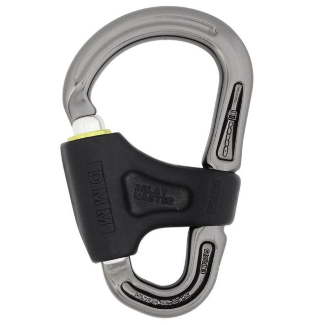 Petzl Neox assicuratore con bloccaggio assistito e moschettone arrampicata