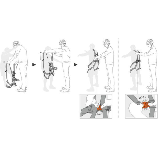 Petzl Swan Easyfit Stainless imbracatura integrale per parchi avventura