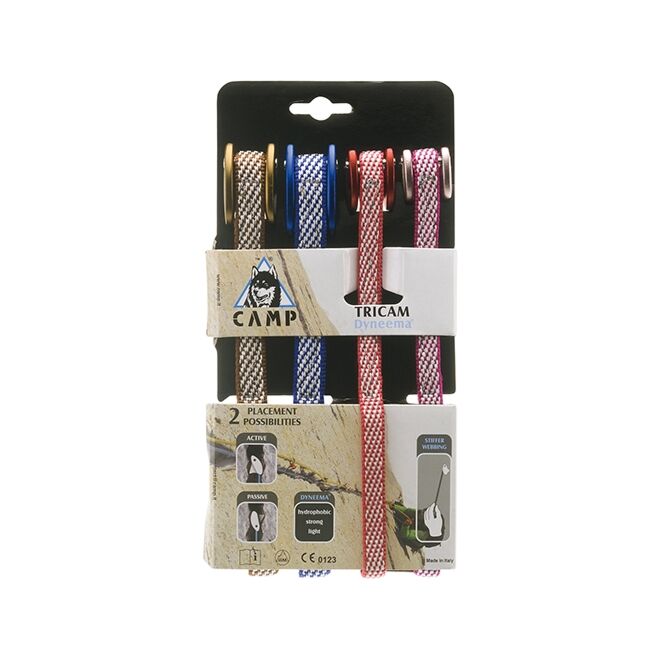 CAMP Set Tricam Dyneema set 0.5 - 2 dadi arrampicata