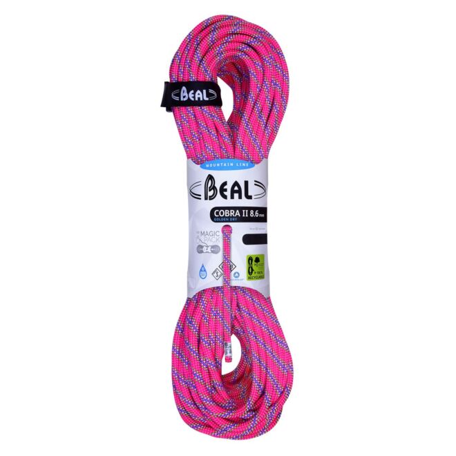 Beal Cobra II Unicore 8.6 mm Golden Dry mezza corda arrampicata