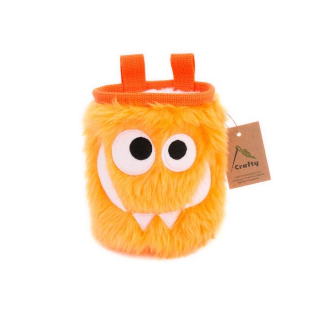 Crafty Climbing Tangerine Foodie Monster sacchetto portamagnesite 