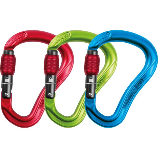 Ocun Eagle HMS Screw 3-Pack moschettoni a ghiera arrampicata