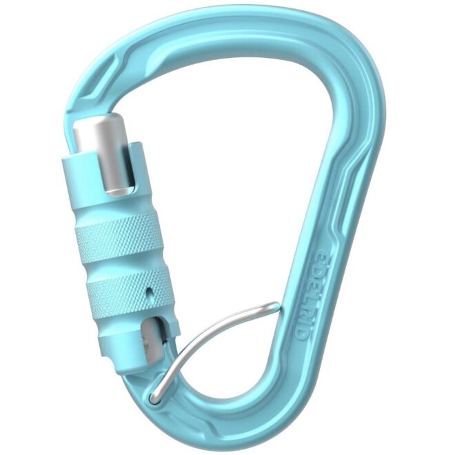 Petzl Neox assicuratore con bloccaggio assistito e moschettone arrampicata