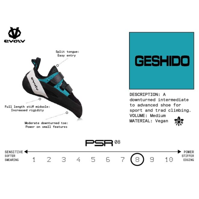 Evolv Geshido Velcro Men's scarpette da arrampicata