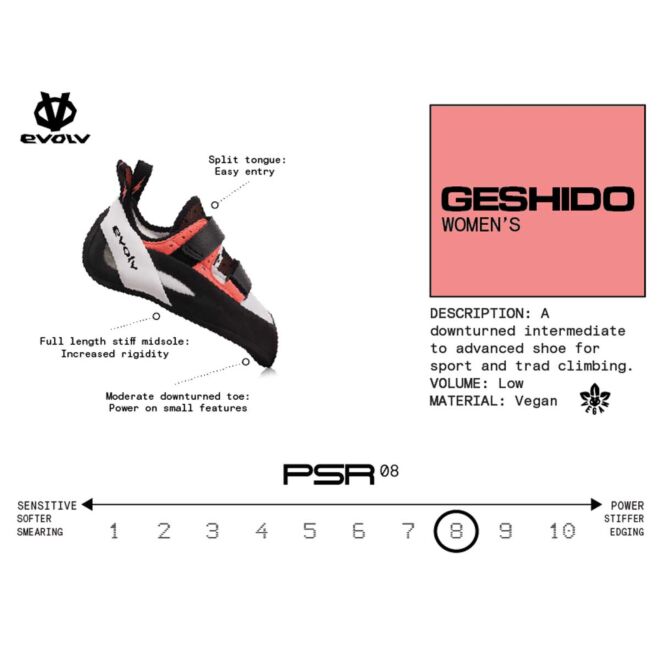 Evolv Geshido Velcro Women's scarpette arrampicata donna