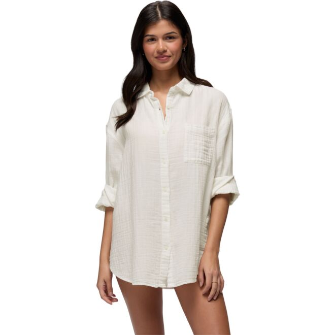 Prana Hideaways Button Down Top camicia donna
