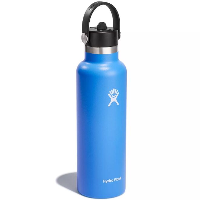 Hydro Flask 21 OZ (621 ml) Standard Mouth with Flex Straw Cap borraccia termica