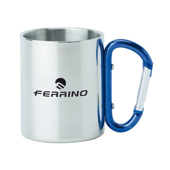 Ferrino tazza inox con moschettone