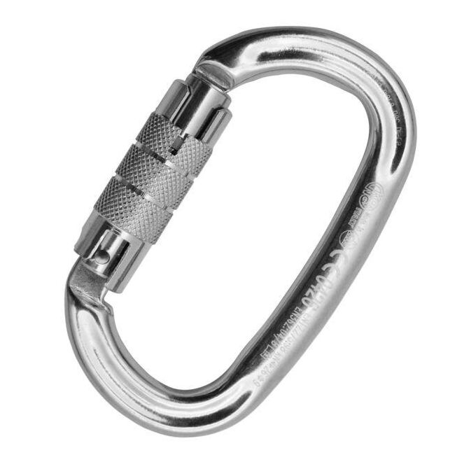 Kong Ovalone Alu Twist-lock moschettone doppio movimento