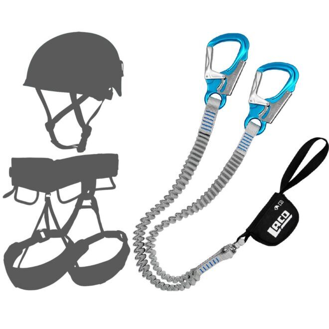 Oliunìd Deal Kit LACD Set Via Ferrata Pro Evo S 3.0 set Ferrata + casco e imbrago kit via ferrata