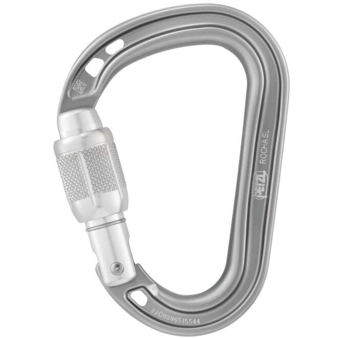 Petzl Rocha Screw Lock moschettone a ghiera arrampicata