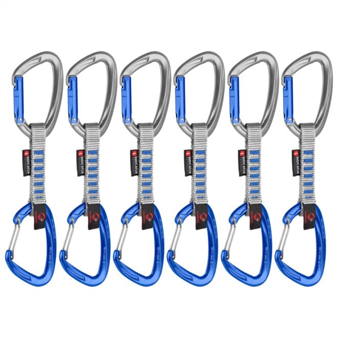 Mammut Crag Keylock Wire 10 cm Indicator 6-Pack rinvii arrampicata