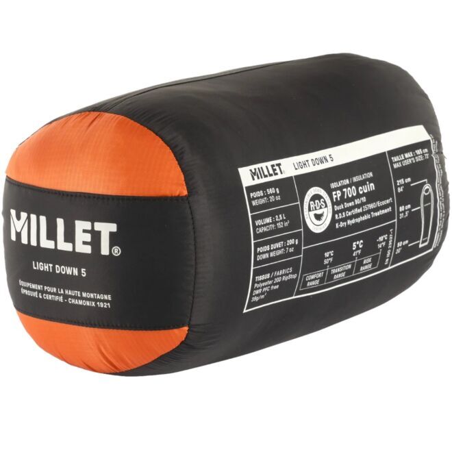 Millet Light Down 5° sacco a pelo