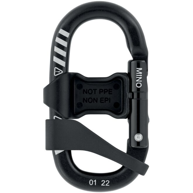 Petzl Mino con accessori moschettone porta materiale