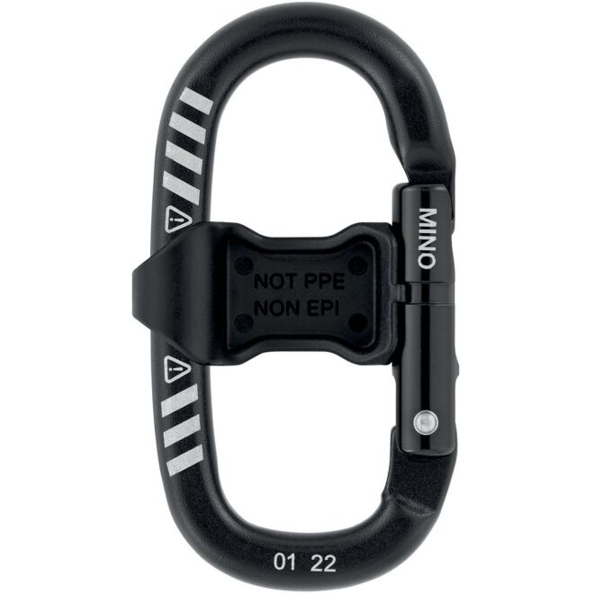 Petzl Mino con accessori moschettone porta materiale