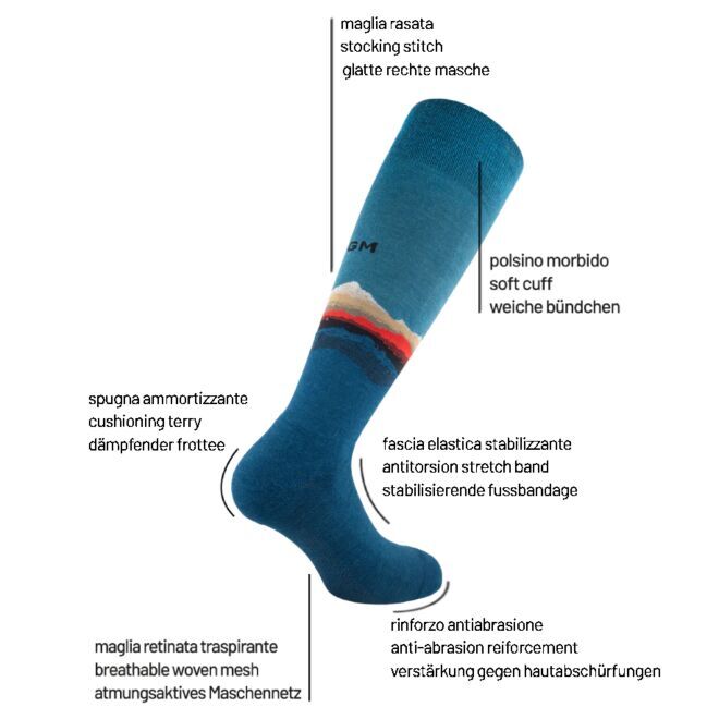 Calze GM Reactive Mountain Long calze trekking